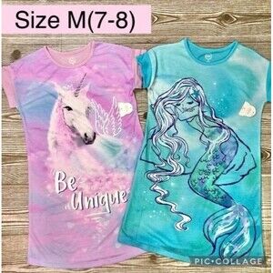 Girls M(7-8) sleep Nightgown Pajamas A27